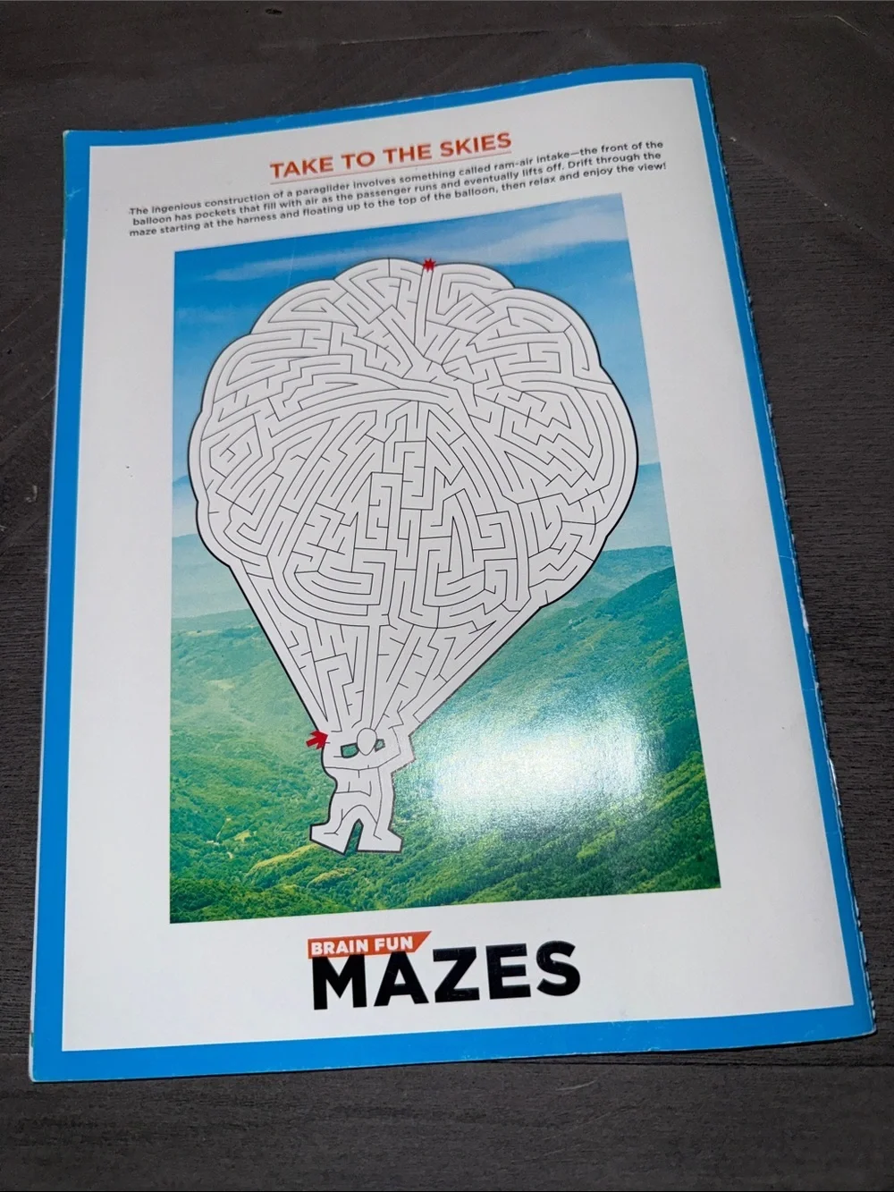 Mazes Kids Puzzle Book - Blue